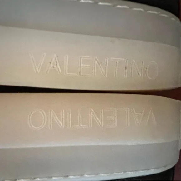 Valentino Black Leather Sneakers 10 - Picture 9 of 12